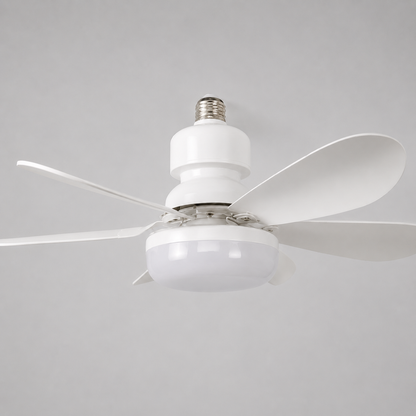 Lámpara Ventilador LED Con Mando