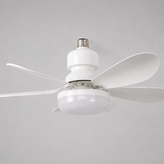 Lámpara Ventilador LED Con Mando